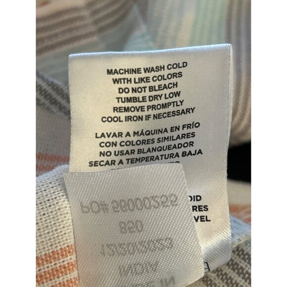 Eddie Bauer Kids 2T Striped Summer Shirt Pastel Coastal Retro Baby Boy Classic - Picture 5 of 5